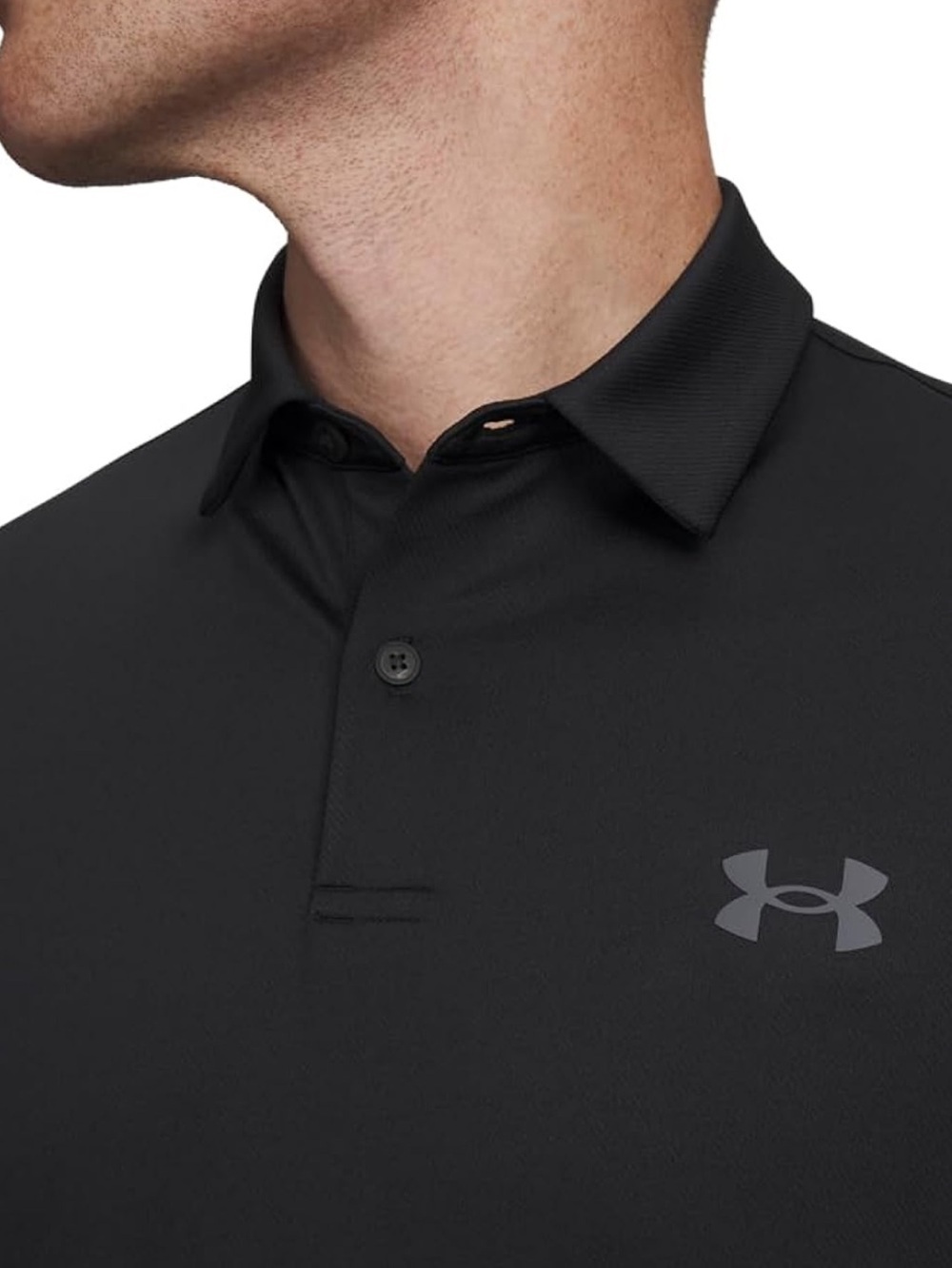 NEW! UNDER ARMOUR Men’s Black Performance Polo Shirts SZ 4XL Golf Athleisure - Picture 6 of 14